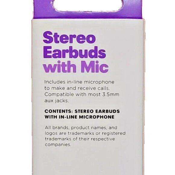 INFINITIVE Stereo Earbuds With In-Line Microphone Compatible w/ 3.5mm aux jacks - Picture 4 of 10